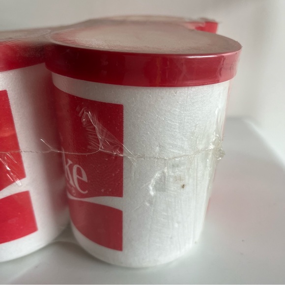 Vintage Coca-Cola Coke Foam Styrofoam Koozie Set of 6 Southwest Foam Molding Inc - Picture 8 of 8